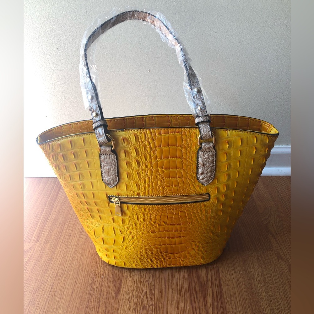 Faux Alligator Skin Bag